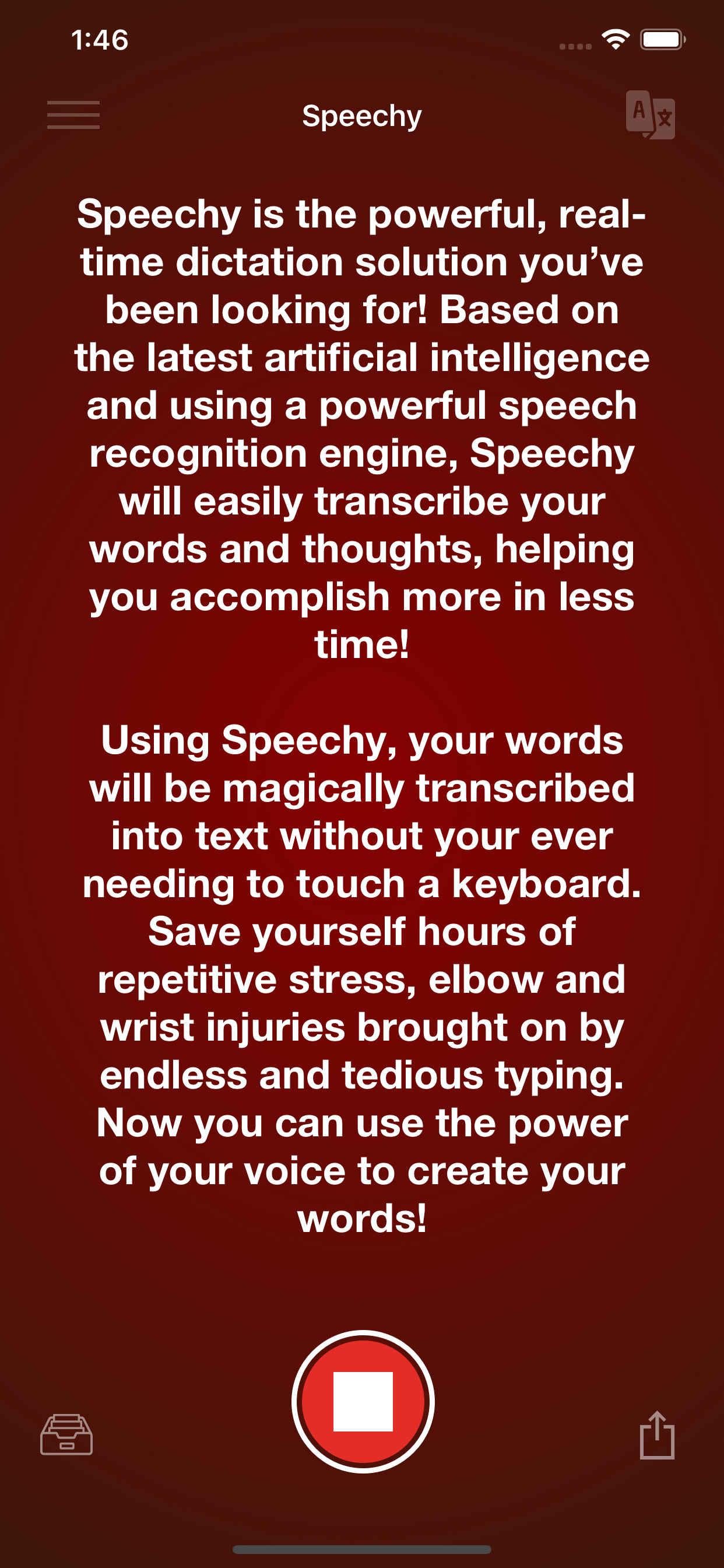 Speechy App Preview 2